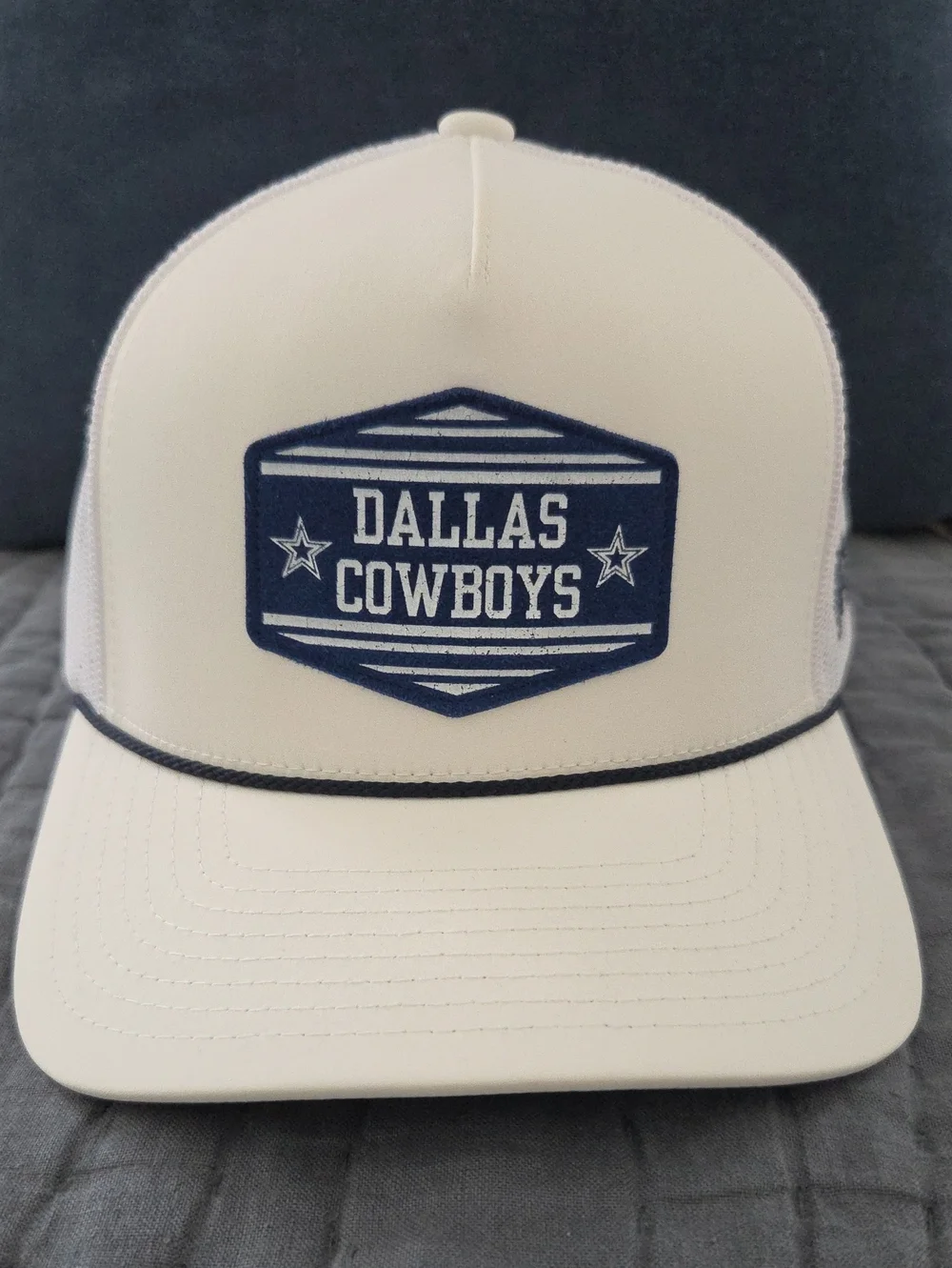 Dallas Cowboys White Trucker Hat